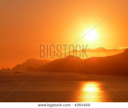 Sonnenuntergang in praiano