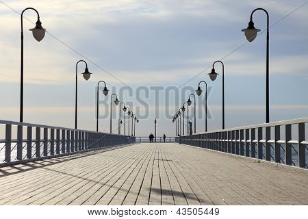 Pier In The Morning.