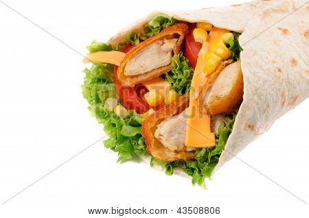 Kylling Wrap isoleret