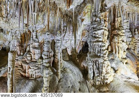 Campanet Caves In Mallorca. Geological And Mineral. Balearic Islands. Spain