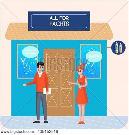 Buying Motorboat, Boat Selling, All For Yachts Shop. Transport Advertising Company E-commerce. Getti