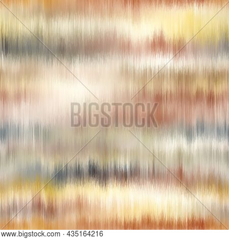 Seamless Vector Tie Dye Multicolor Bleeding Stripe Pattern For Surface Print