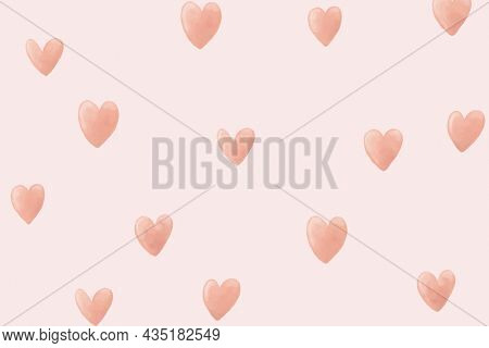 Heart background, cute desktop wallpaper
