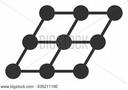 Shifted Grid Icon With Flat Style. Isolated Vector Shifted Grid Icon Image, Simple Style.