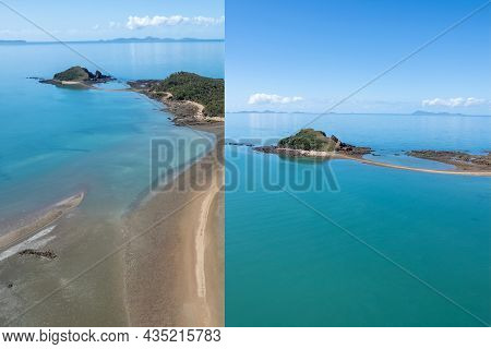 Two Islands You Can Walk To With Long Sand Banks At Low Tide. Red Cliff Islands, Finlaysons Point, S