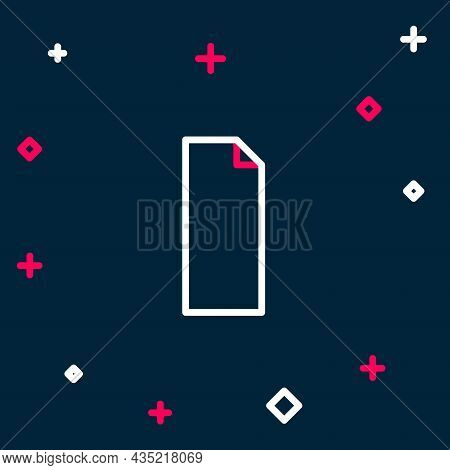 Line Grip Tape On A Skateboard Icon Isolated On Blue Background. Colorful Outline Concept. Vector