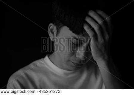 Image Of A Man Who Sheds Tears