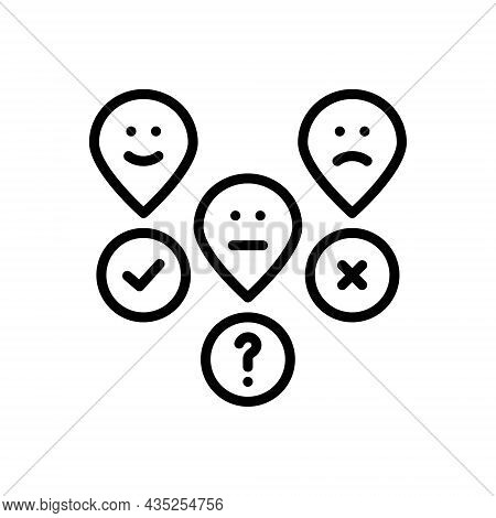 Black Line Icon For Possibly Perhaps Maybe Likely Probably