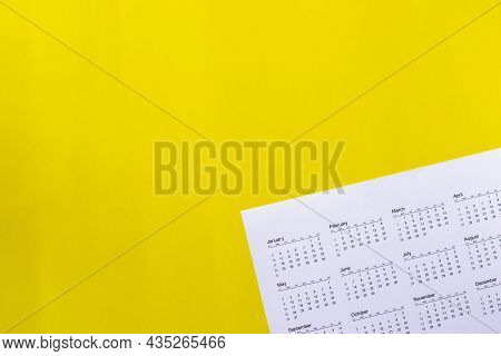 Top 2022 Calendar Desk Place On Table. Desktop Calender For Planner To Plan Agenda, Timetable, Appoi