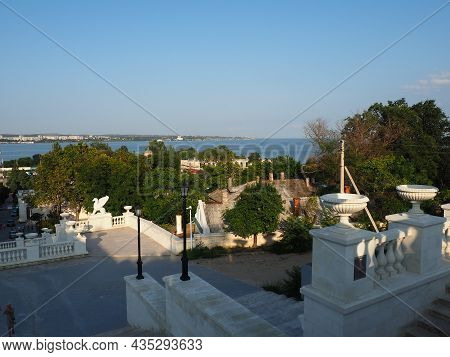 Kerch, August 21, 2021 The Great Mithridate Ladder - A Historical Staircase On The Mountain Peaks Of