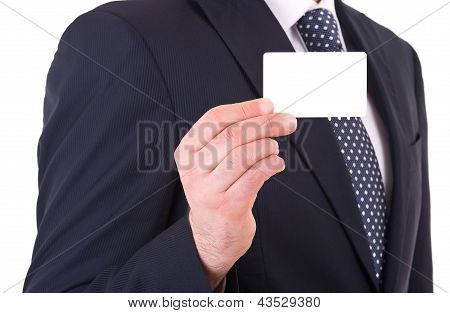 ธุรกิจคนแสดงบัตรที่ว่างเปล่า