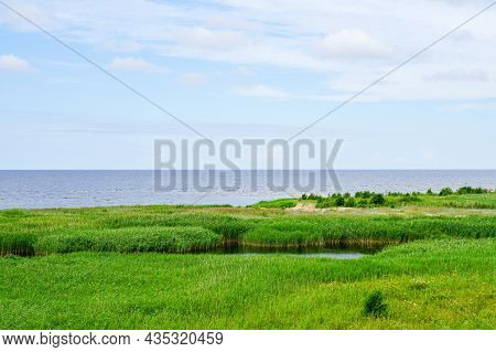 Nature Reserve Randu Meadows, Located On The Eastern Shore Of The Gulf Of Riga In The Baltic Sea