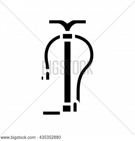 Pump Tool Glyph Icon Vector. Pump Tool Sign. Isolated Contour Symbol Black Illustration