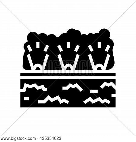 Outdoor Lighting Lamps Glyph Icon Vector. Outdoor Lighting Lamps Sign. Isolated Contour Symbol Black