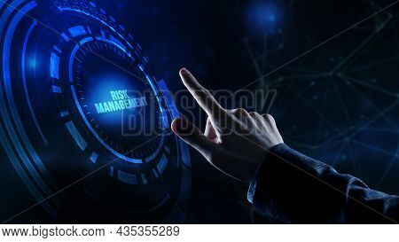 Internet, Business, Technology And Network Concept. Risk Management And Assessment For Business Inve