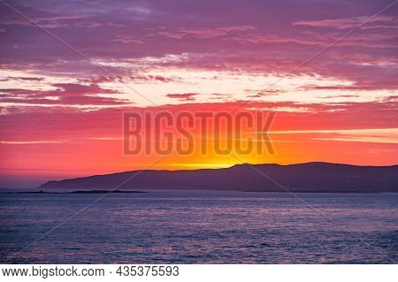 Sunset Above Aran Island - Arranmore - County Donegal, Ireland.