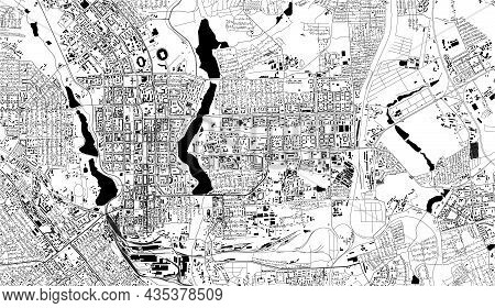Map Of The City Of Donetsk, Ukraine