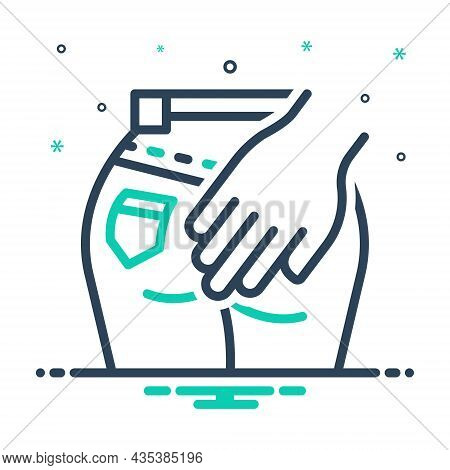 Mix Icon For Rape Coercion Outrage Forcing Grabbing Harassment