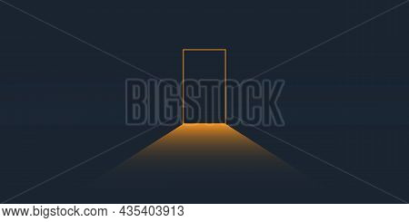Dark Room, Half-light, Door Closed, Verly Low, Tiny Light Coming Through From Outside - New Possibil