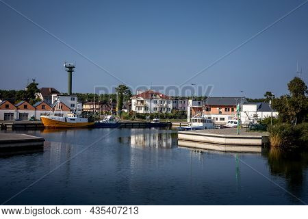 Dziwnow, Poland - September 10, 2021: Fishing Boats In The Harbour.
