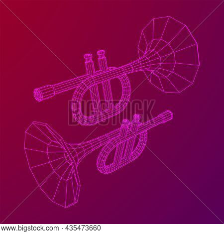 Trumpet Pipe Fife Musiacal Instrument Vector Illustration