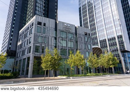 Copenhagen, Denmark - October 07, 2021: Exterior View Of The Crown Plaza Copenhagen Towers Hotel In 