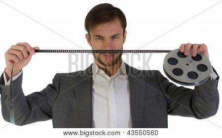 Businessman With The Film Reel