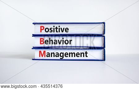 Positive Behavior Management Symbol. Concept Words Positive Behavior Management On Books On A Beauti