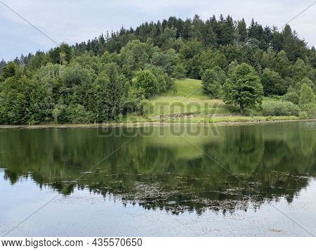 Picturesque Small Mountain Accumulation Lake Mrzla Vodica - Gorski Kotar, Croatia (slikovito Malo Go