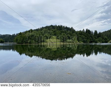 Picturesque Small Mountain Accumulation Lake Mrzla Vodica - Gorski Kotar, Croatia (slikovito Malo Go