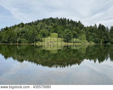 Picturesque Small Mountain Accumulation Lake Mrzla Vodica - Gorski Kotar, Croatia (slikovito Malo Go