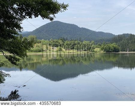 Picturesque Small Mountain Accumulation Lake Mrzla Vodica - Gorski Kotar, Croatia (slikovito Malo Go