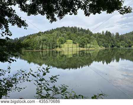 Picturesque Small Mountain Accumulation Lake Mrzla Vodica - Gorski Kotar, Croatia (slikovito Malo Go
