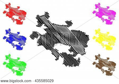 Province Of Alava (kingdom Of Spain, Basque Autonomous Community, Basque Country) Map Vector Illustr