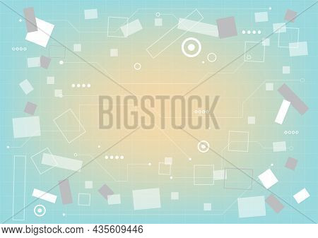 Abstract Hi-tech Background. Virtual Reality High Technology Innovation. Circuit Board. Futuristic S