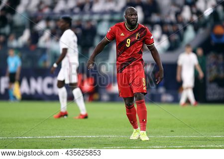 Torino, Italy. 7 October. Romelu Lukaku Of Belgium  Looks On During The Uefa Nations League Semi-fin