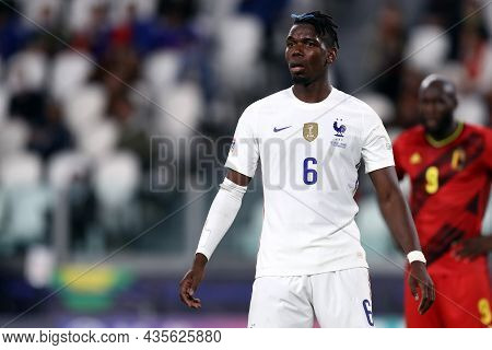 Torino, Italy. 7 October. Paul Pogba  Of France  Looks On During The Uefa Nations League Semi-final 