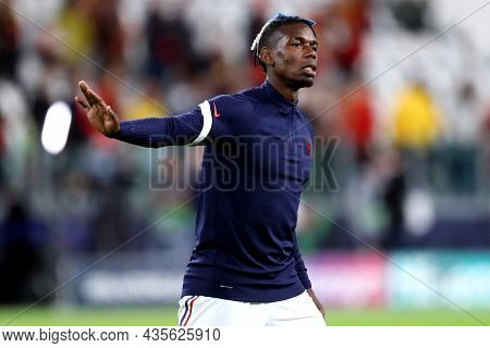 Torino, Italy. 7 October. Paul Pogba  Of France  During Warm Up Before The  Uefa Nations League Semi