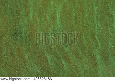 Water In The River With A Large Concentration Of Blue-green Algae.