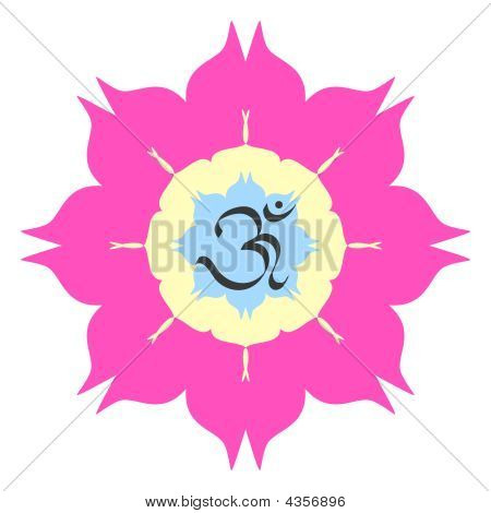 OM Lotus kukka