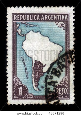 Mapa z Argentyny