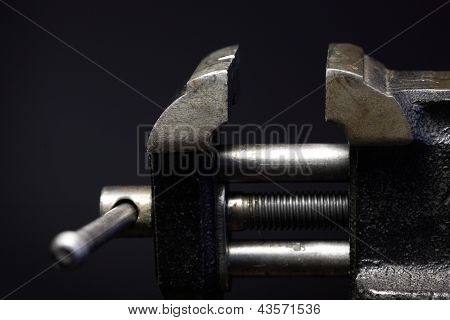 Bench Vice Closeup