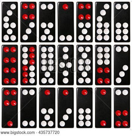 Complete Set Of Pai Gow Tiles. Each Tiles Is Approximately 880x2200 Pixels.