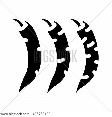 Low Pepper Food Taste Glyph Icon Vector. Low Pepper Food Taste Sign. Isolated Contour Symbol Black I