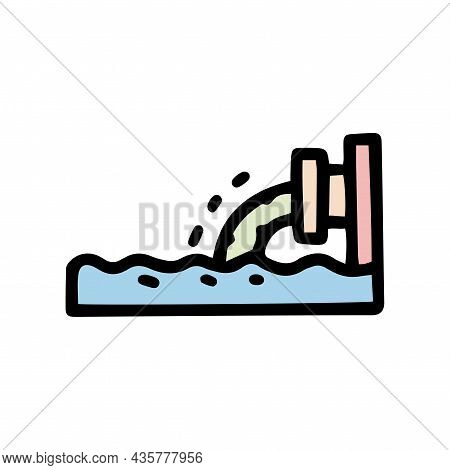 Waste Effluent Color Vector Doodle Simple Icon