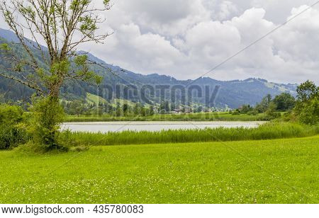 Scenery Around The Grosser Alpsee, A Lake Near Immenstadt In Bavaria, Germany