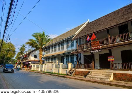 Architecture Of Ancient Town In Luang Phrabang, Laos