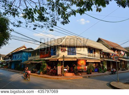 Architecture Of Ancient Town In Luang Phrabang, Laos
