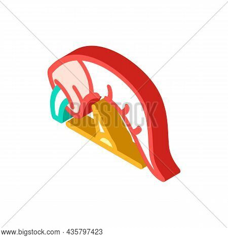 Pepper Low Taste Scale Isometric Icon Vector. Pepper Low Taste Scale Sign. Isolated Symbol Illustrat