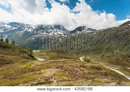Vista panoramica sul passo del Sempione